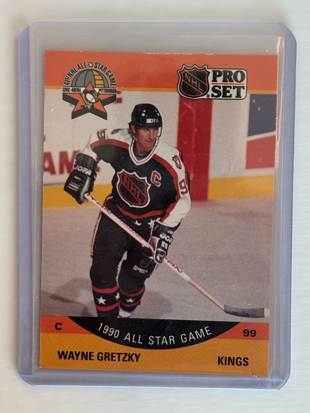 Wayne Gretzky 1990-91 Pro Set #340 NHL All-Star Game LA Kings Hockey Card